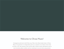 Tablet Screenshot of olivasmusic.com